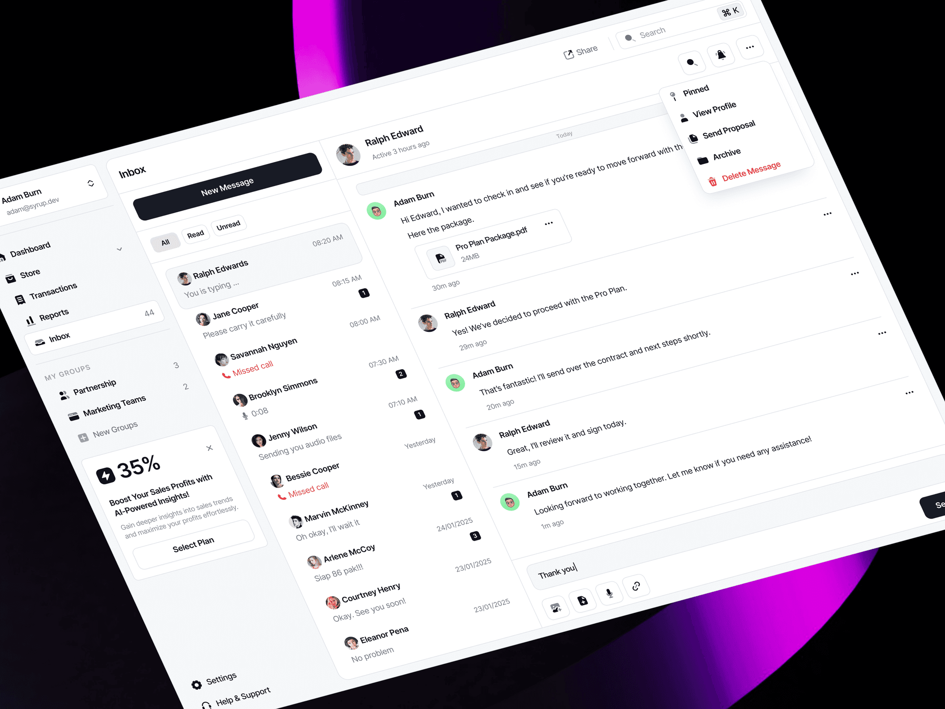 Seal CMS scheduling interface