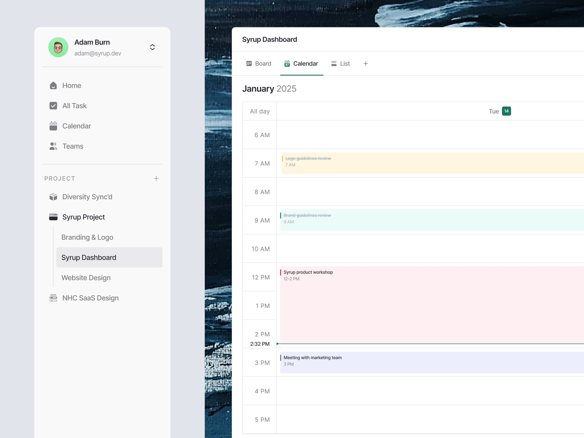 Quick Book confirmation screen