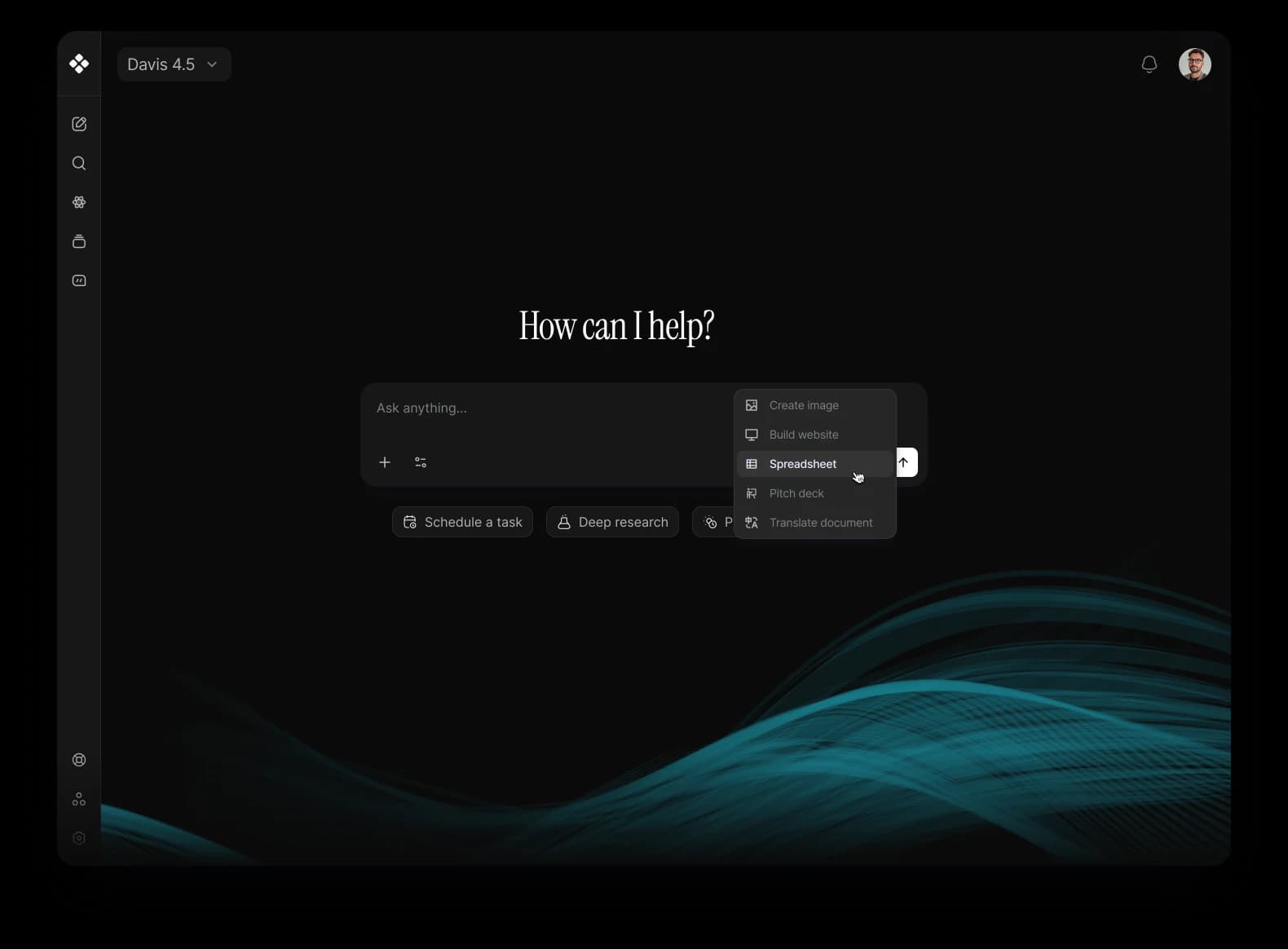 Davis additional screens and features