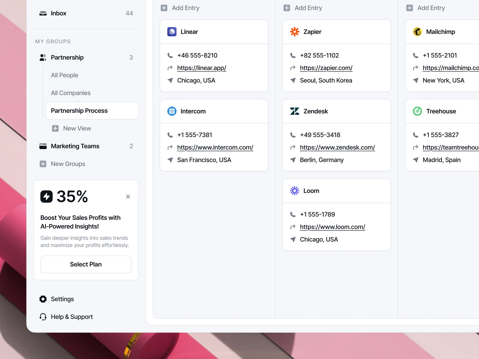 Seal CMS notification and alert system