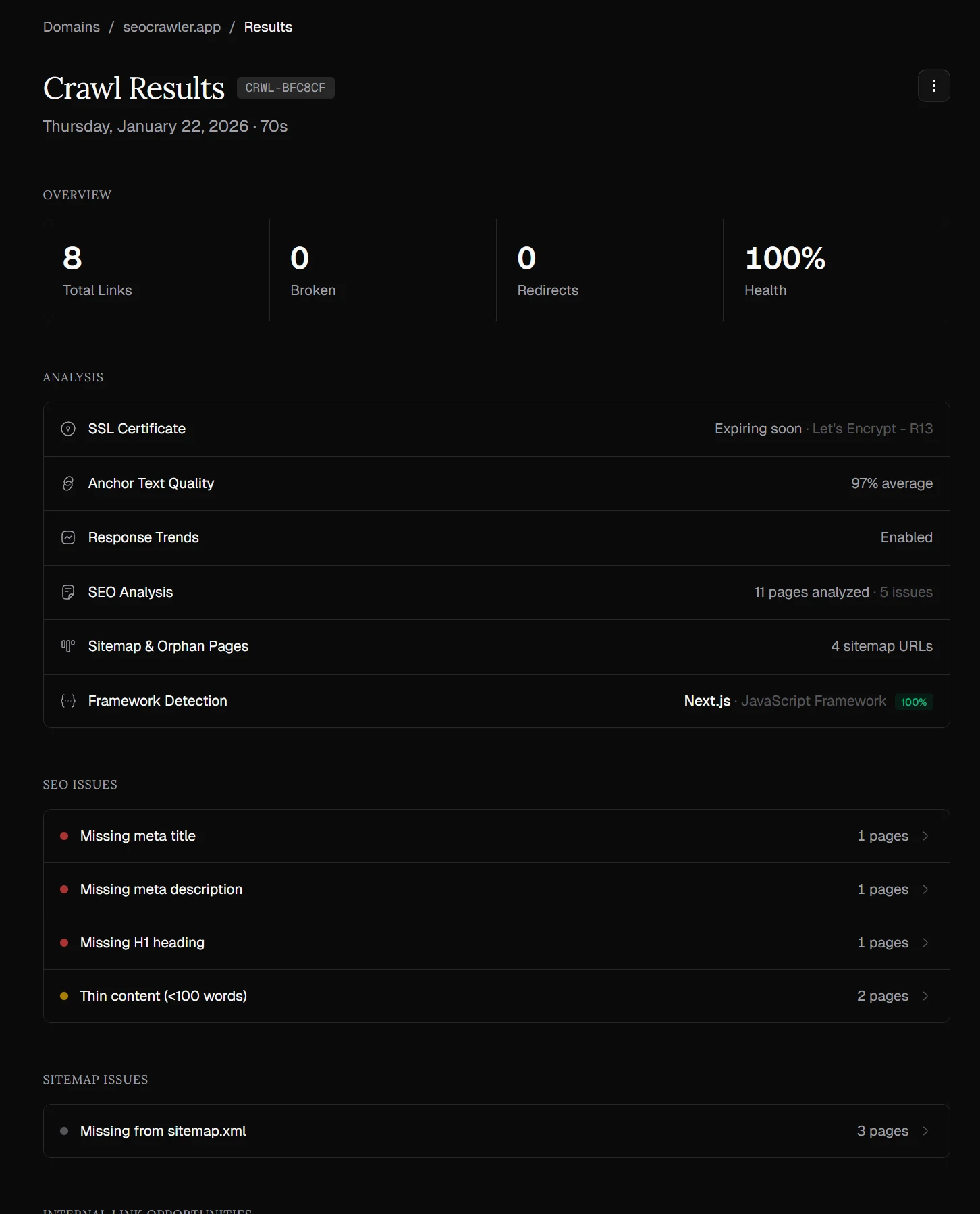 SEO Crawler screenshot 10