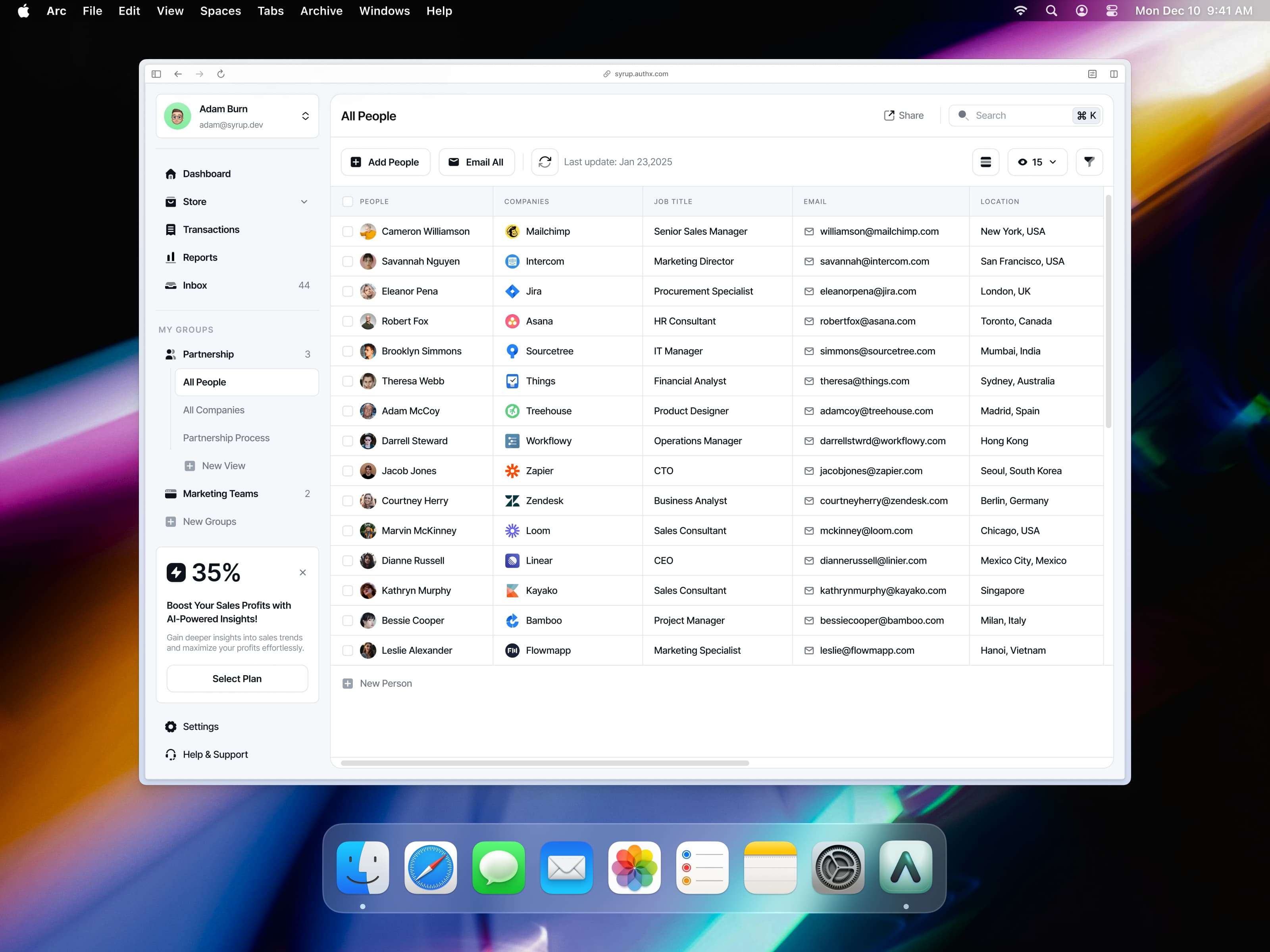 Seal CMS — project screen by Syrup Studio