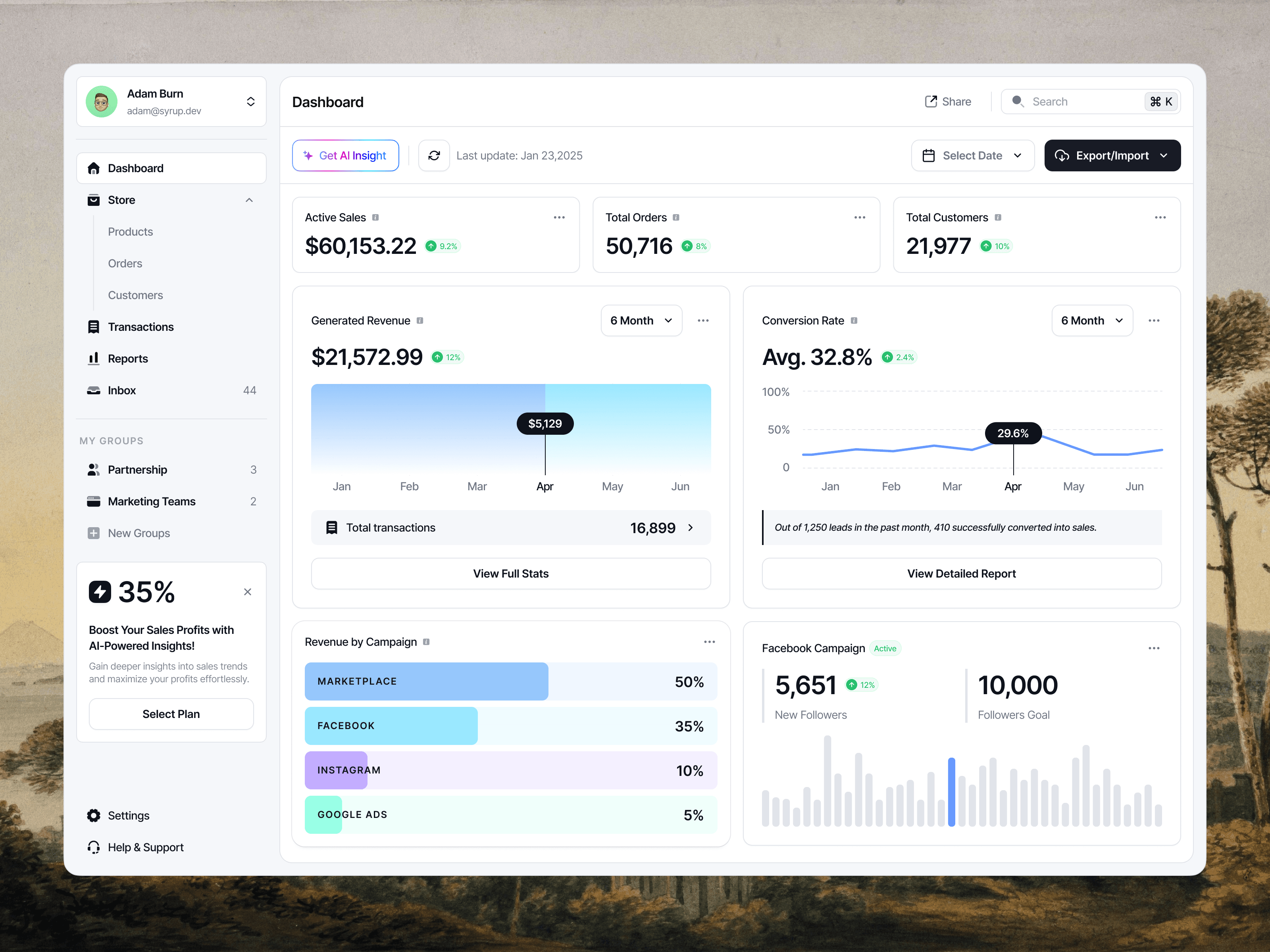 Seal CMS — project screen by Syrup Studio