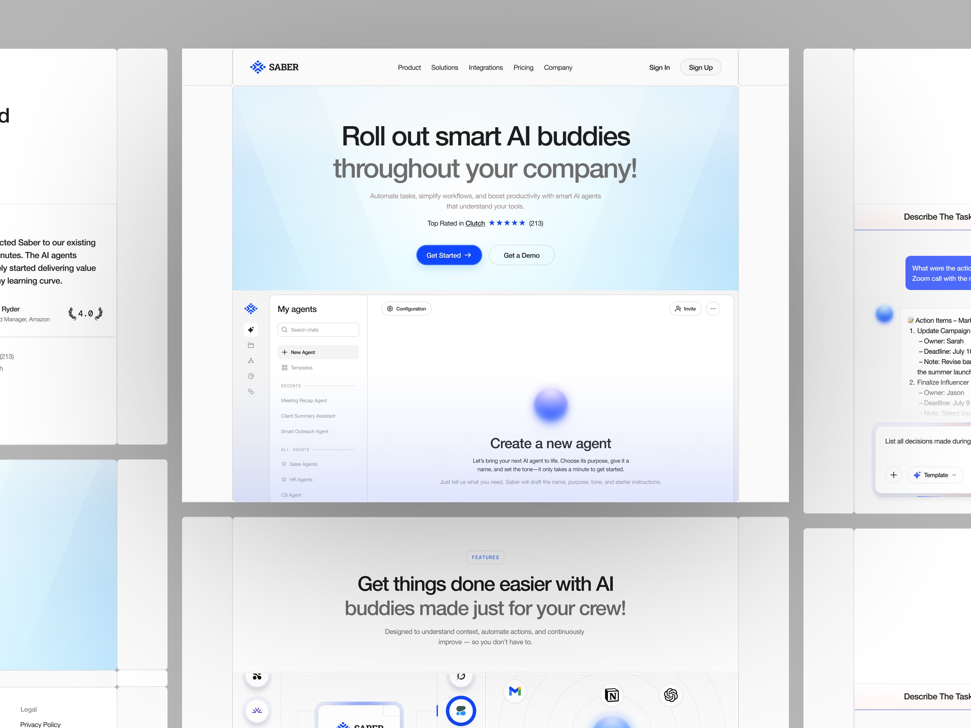 AI Software Landing Page — interface design by Syrup Studio