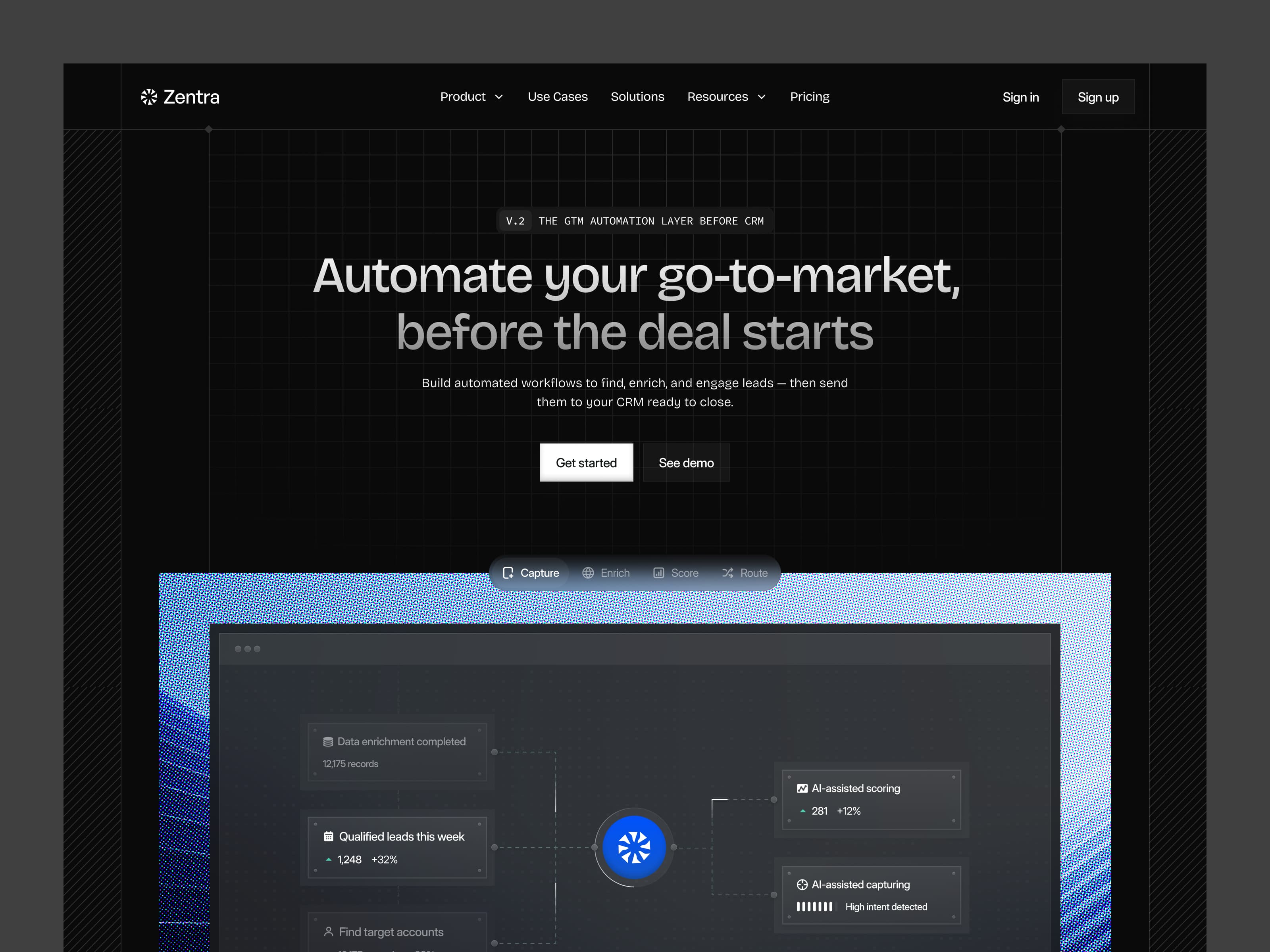 SaaS Marketing Landing Page — interface design by Syrup Studio