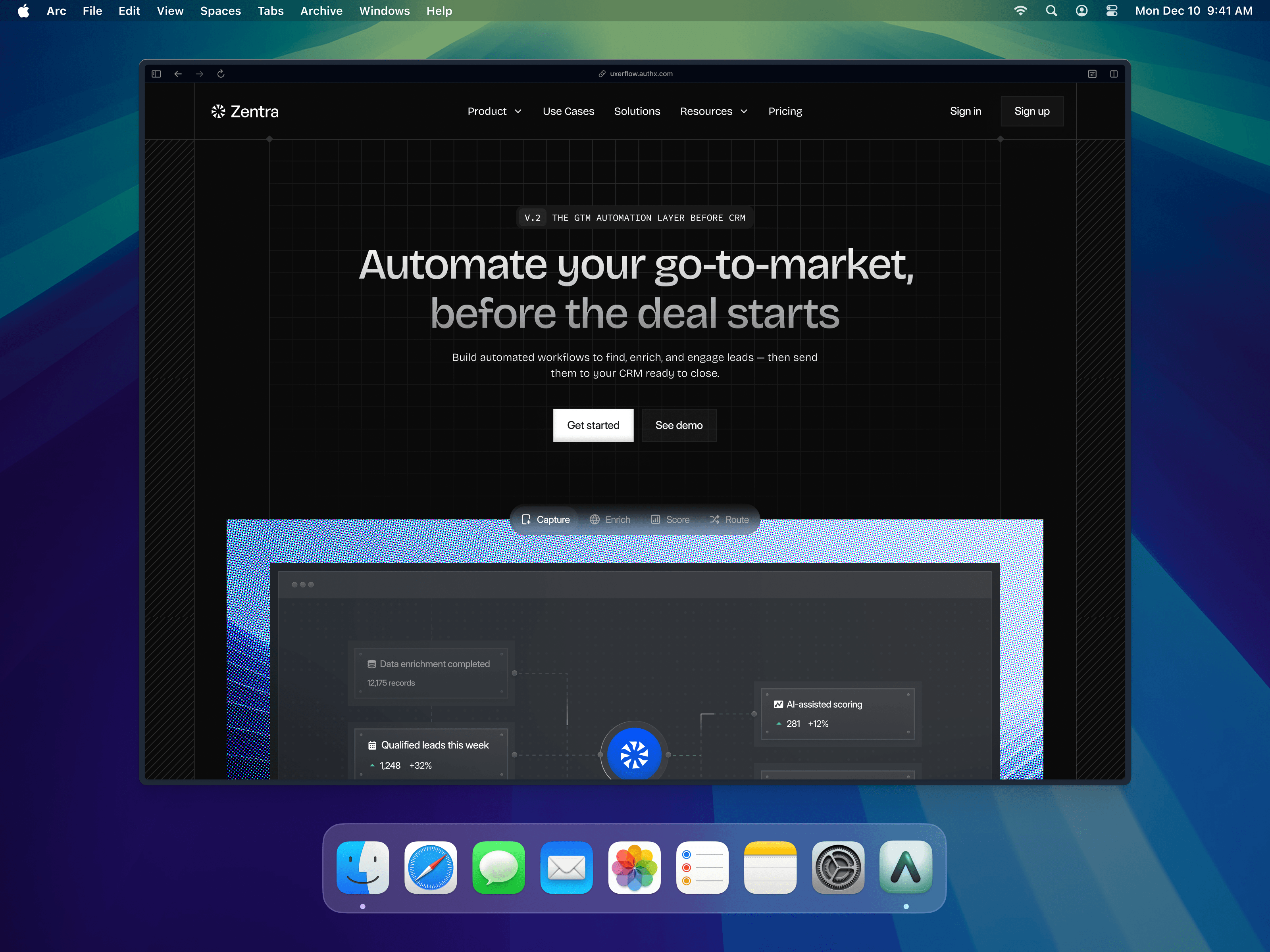 SaaS Product Landing Page — interface design by Syrup Studio