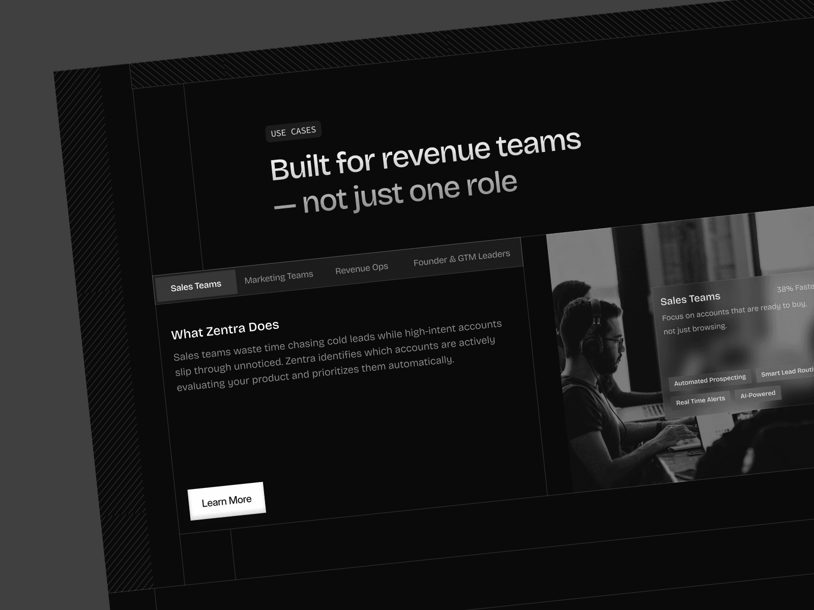 SaaS Product Use Cases Page — interface design by Syrup Studio